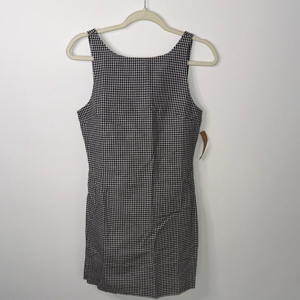 Kourt Black and White Checkered Mini Dress NWT!!!!